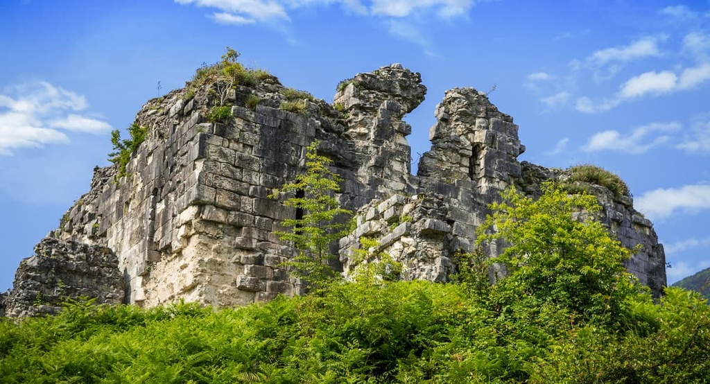 The ruins of the Bzybsky Temple, Abkhazia