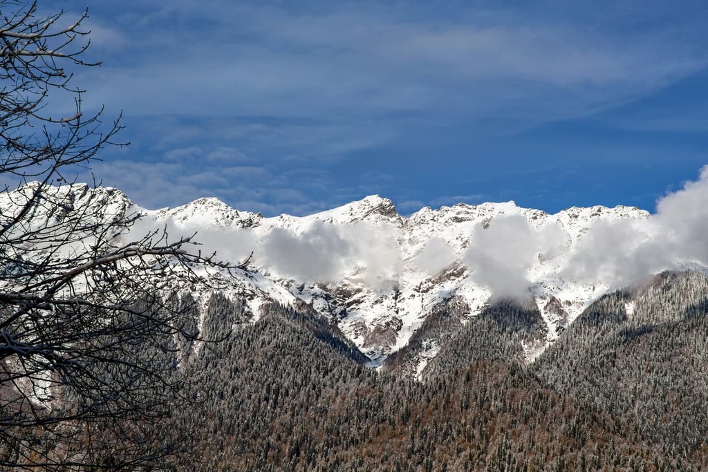 Snow mountains, Abkhazia
