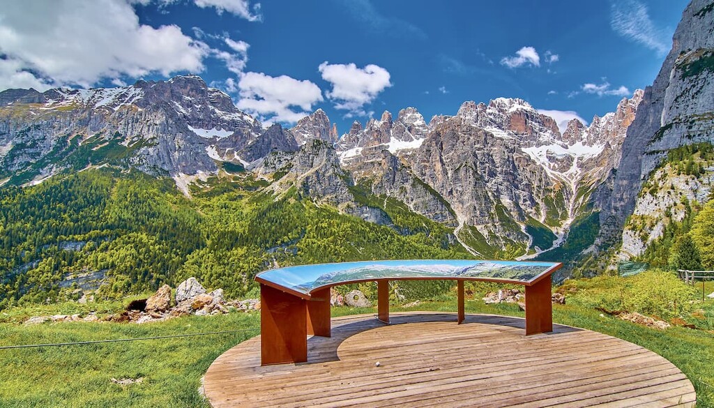waterfall near Cima Presanella, Adamello-Presanella Alps, Italy