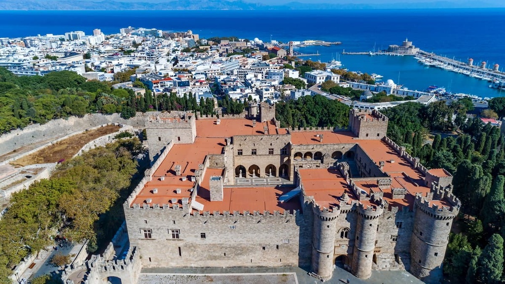 Palace of the Grand Master in Rhodes, Aegean Sea