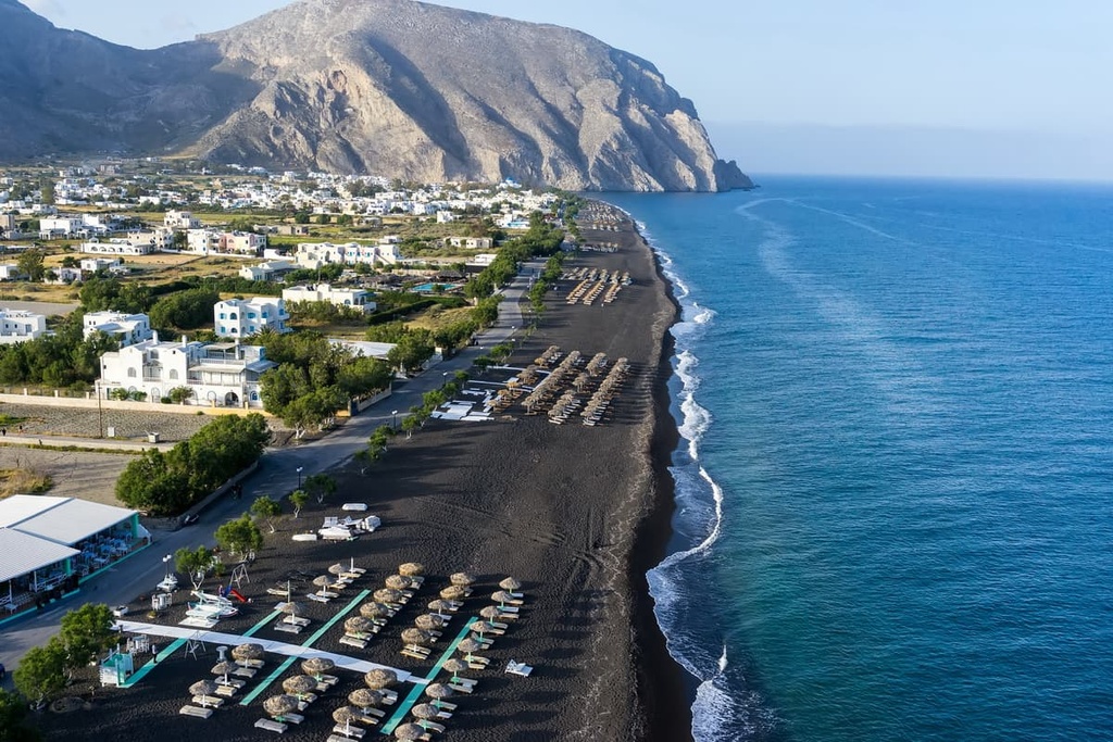 Perissa Beach, Santorini, Aegean Sea