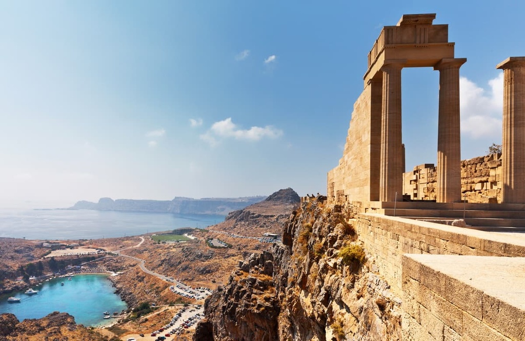 Temple of Athena Lindia, Rhodes, Aegean Sea
