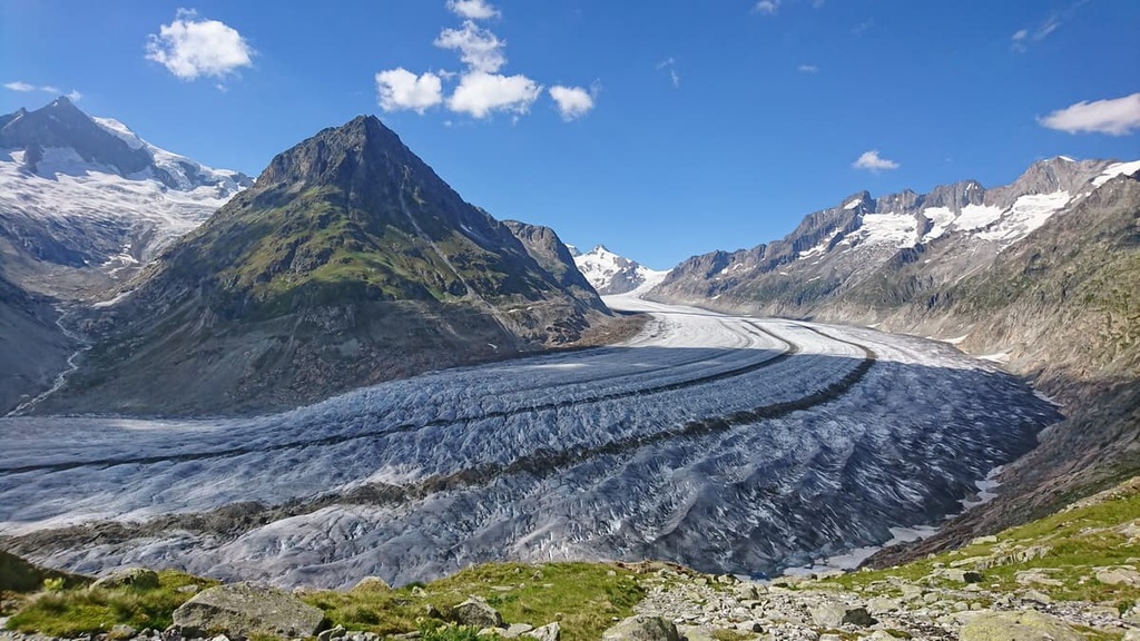 Aletschhorn Glacier, Valais, Switzerland