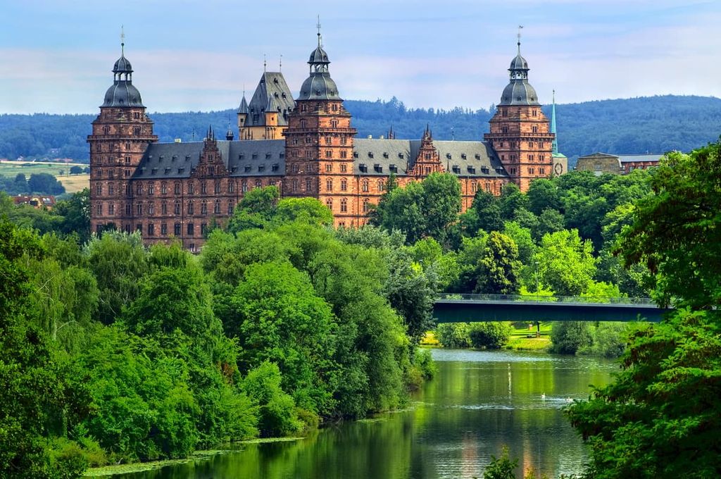Renaissance palace in Aschaffenburg on Main, Bavaria, Germany