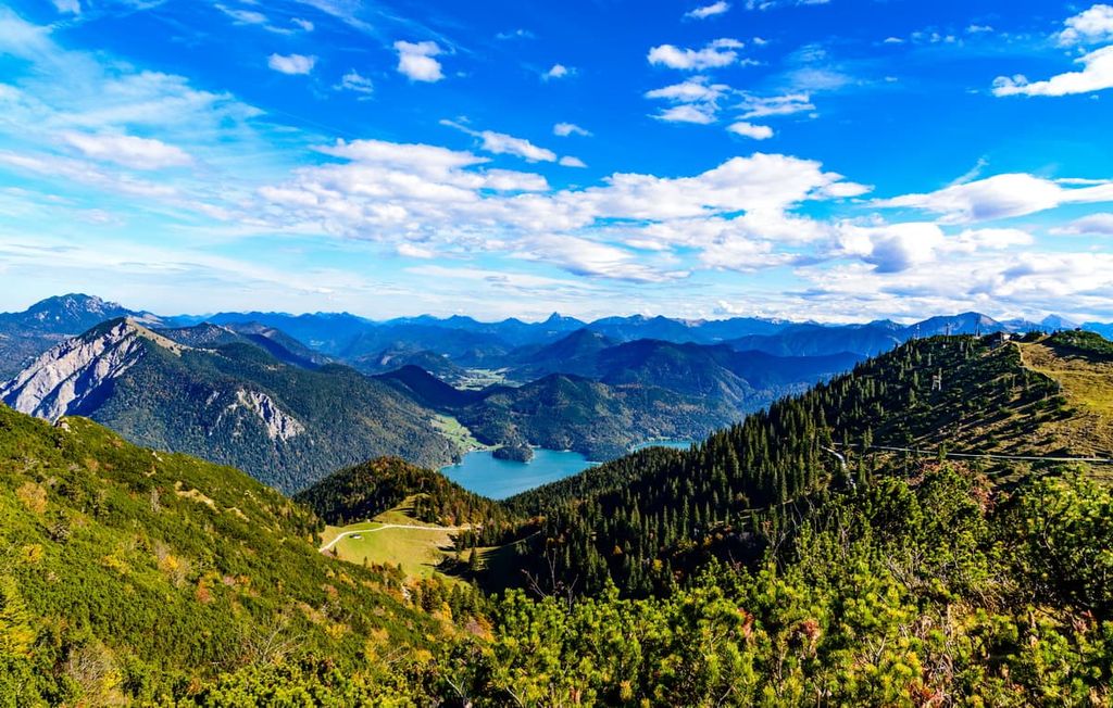 Walchensee, lake Walchen , Free State of Bavaria, Germany
