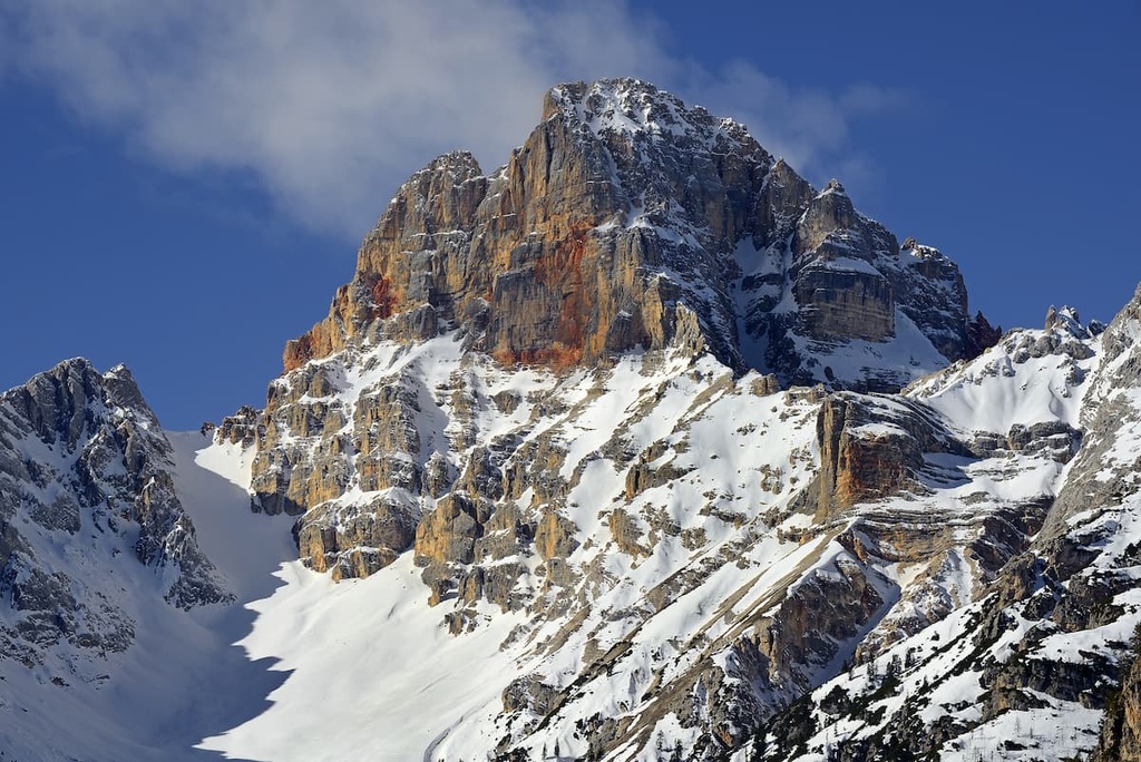 Peak Cortina d'Ampezzo, Braies Dolomites, Italy