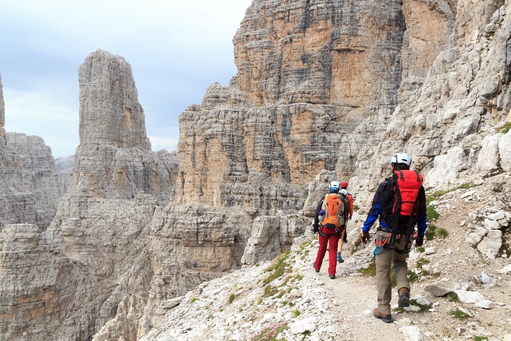 Hiking on Brenta group, Italy