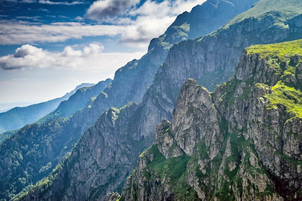 Central Balkan national park in Bulgaria, path to Botev peak