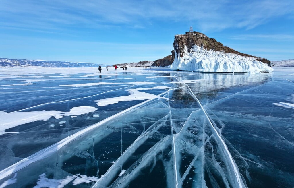 Frozen Lake Baikal, Buryatia