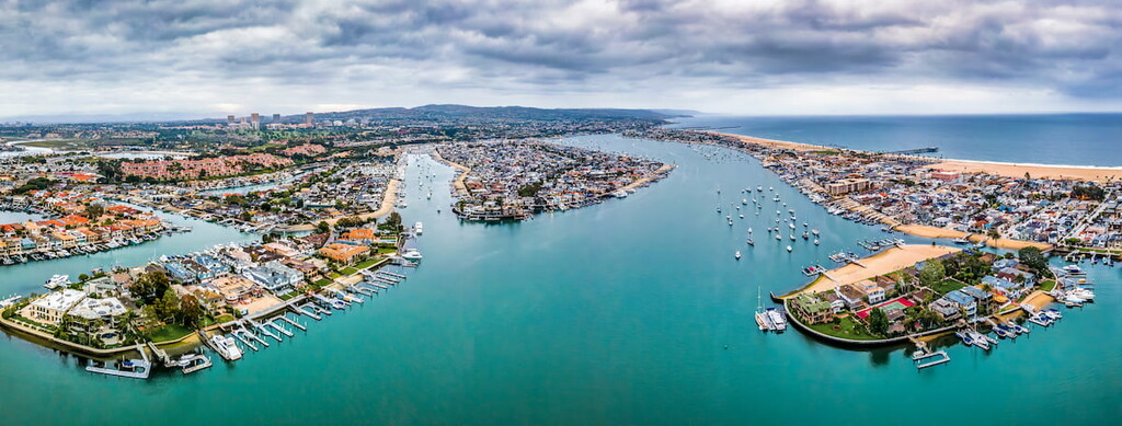 Newport Bay Beach Southern California