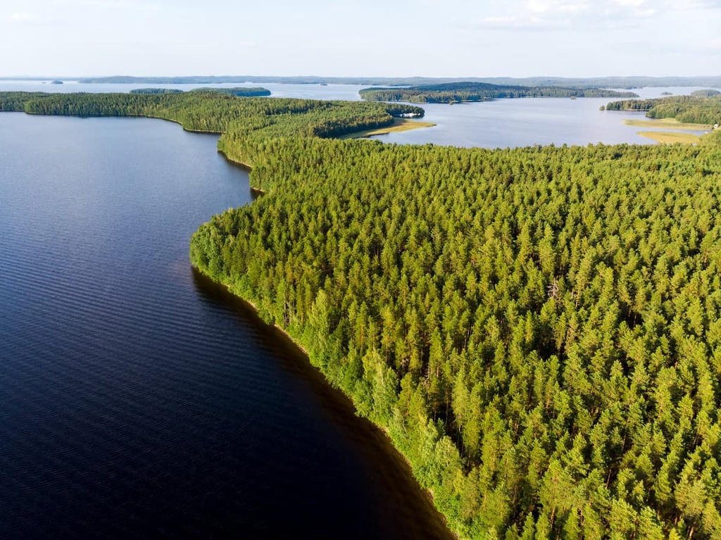 Kelvenne island in Päijänne National Park, Central Finland