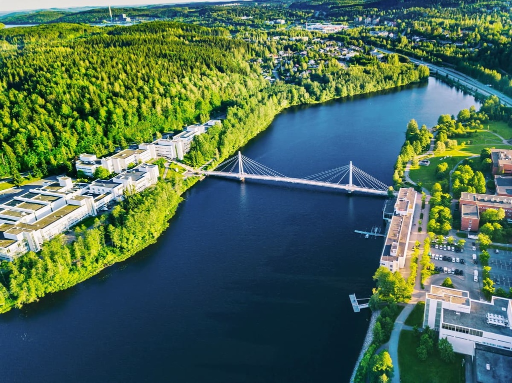 Yliston bridge in Jyvaskyla, Central Finland