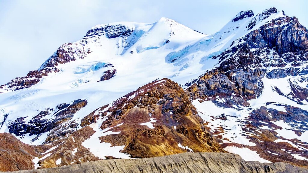 Hilda Peak and Boundery Peak, Columbia Icefield, Canada