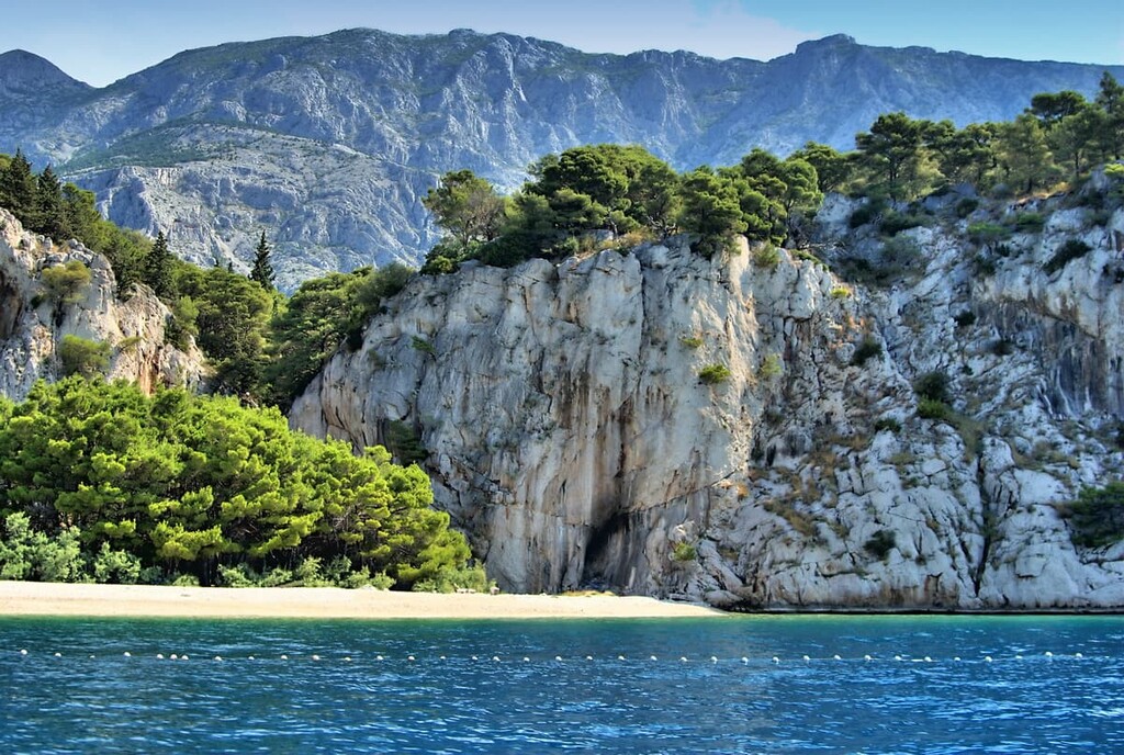 Coast near by Makarska in Croatia