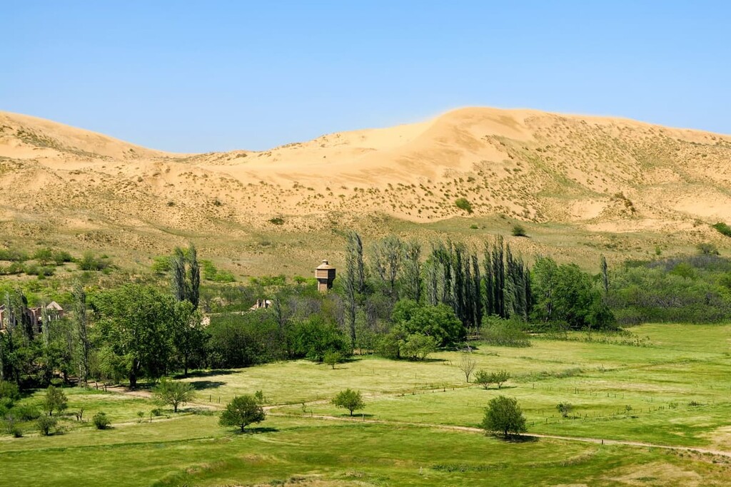 Sary-Kum Barkhan, Dagestan, Russian North Caucasus