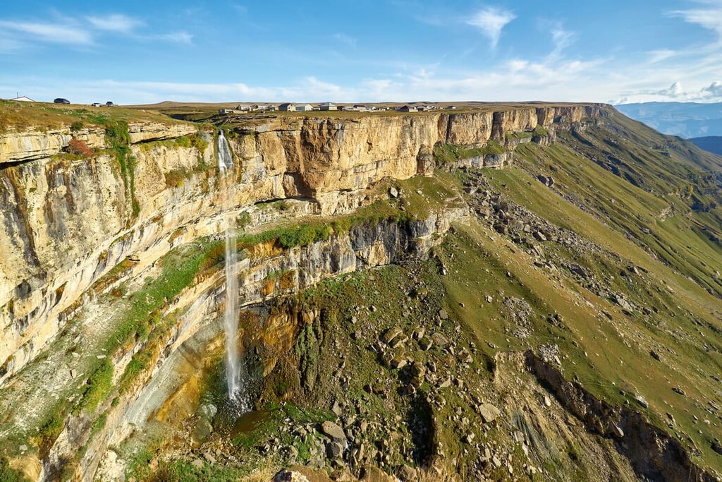 Tobot waterfall in Dagestan, Dagestan, Russian North Caucasus