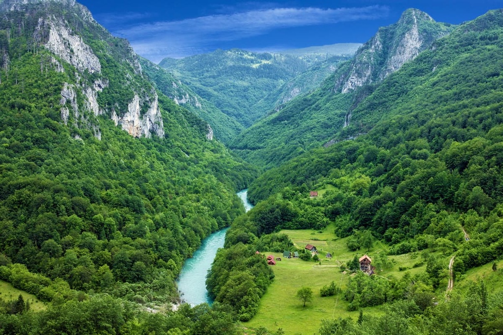 Tara river Montenegro, Dinaric Alps
