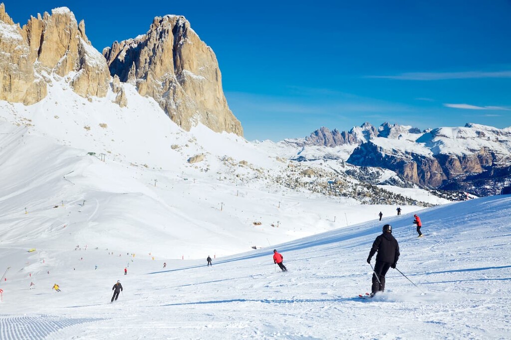 Val Di Fassa ski resort , Dolomites