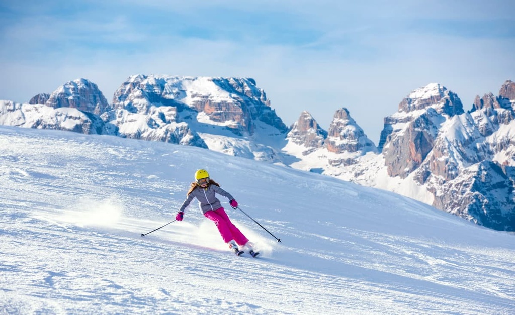 Ski resort, Dolomites