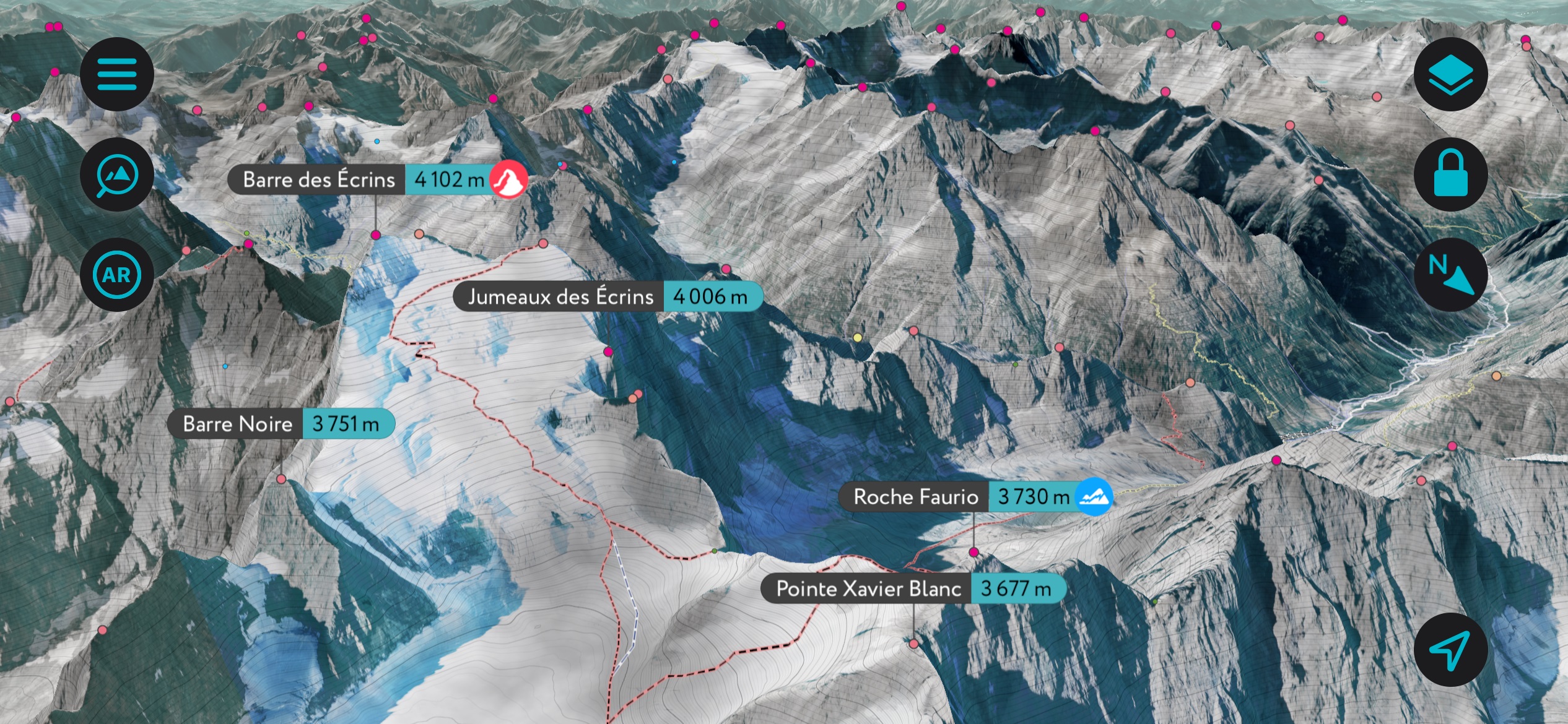 Alpinism Peakvisor. FATMAP Replacement