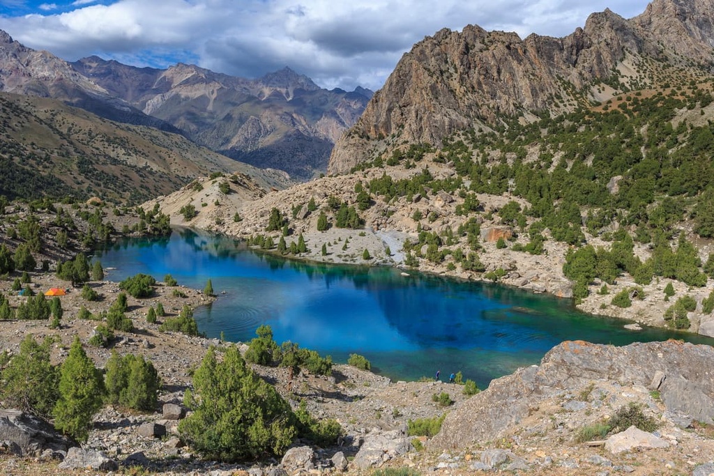 Alaudinskie lakes, Fann Mountains, Pamir-Alai