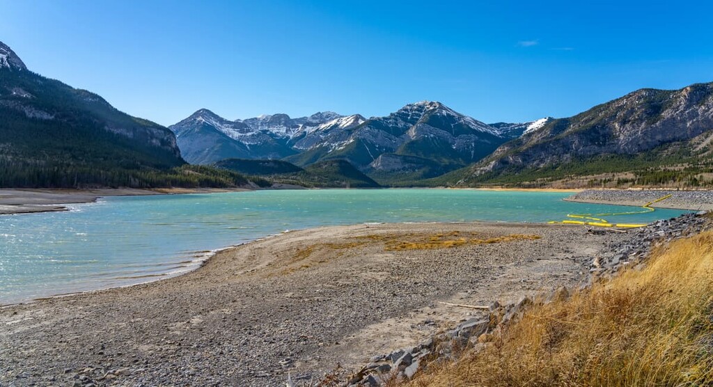Barrier Lake Dam lakeshore, Goat Range, Canada