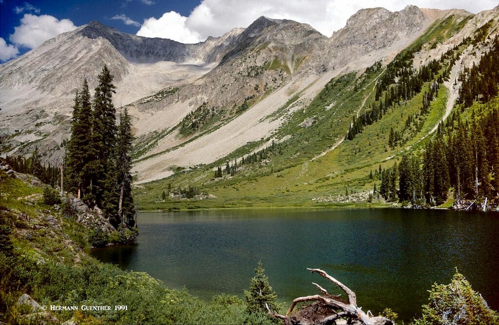 Geneva Lake, Snowmass Mountain(l). Gunnison County