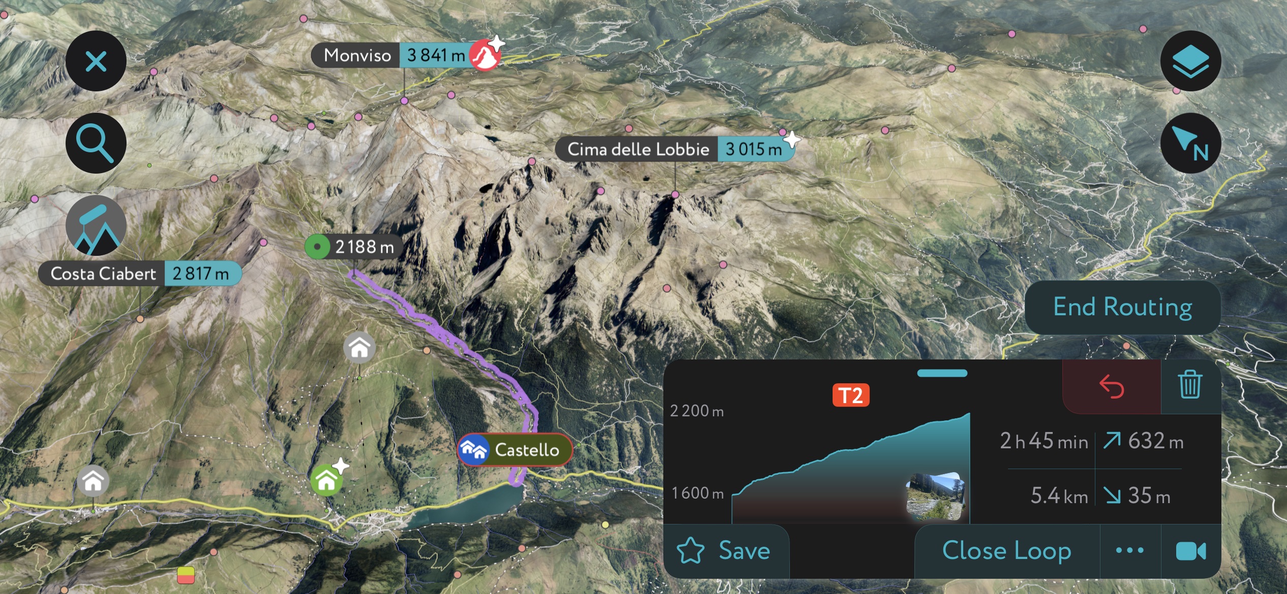 Follow the trail up the valley from Castello to reach the foot of Monviso. Hiking in the French Queyras