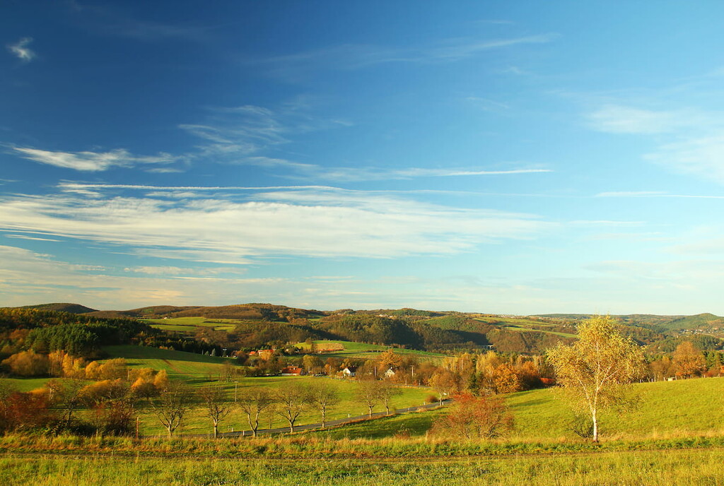 Landscape, autumn nature, Indiana