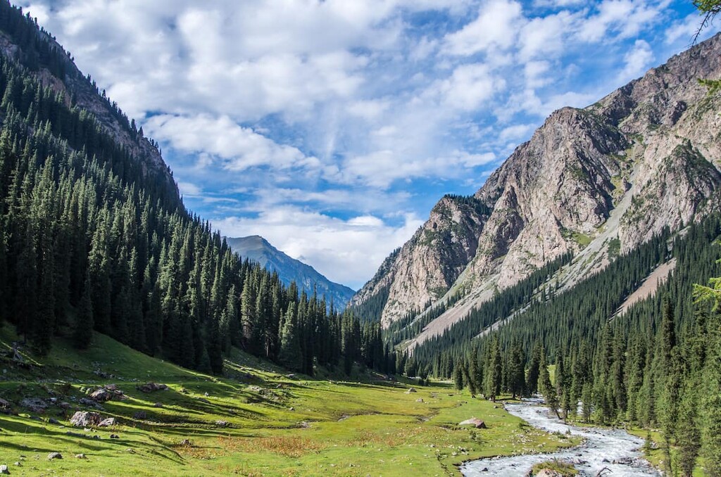 Canyon Karakol, South coast of Issyk-Kul lakes, Kyrgyzstan