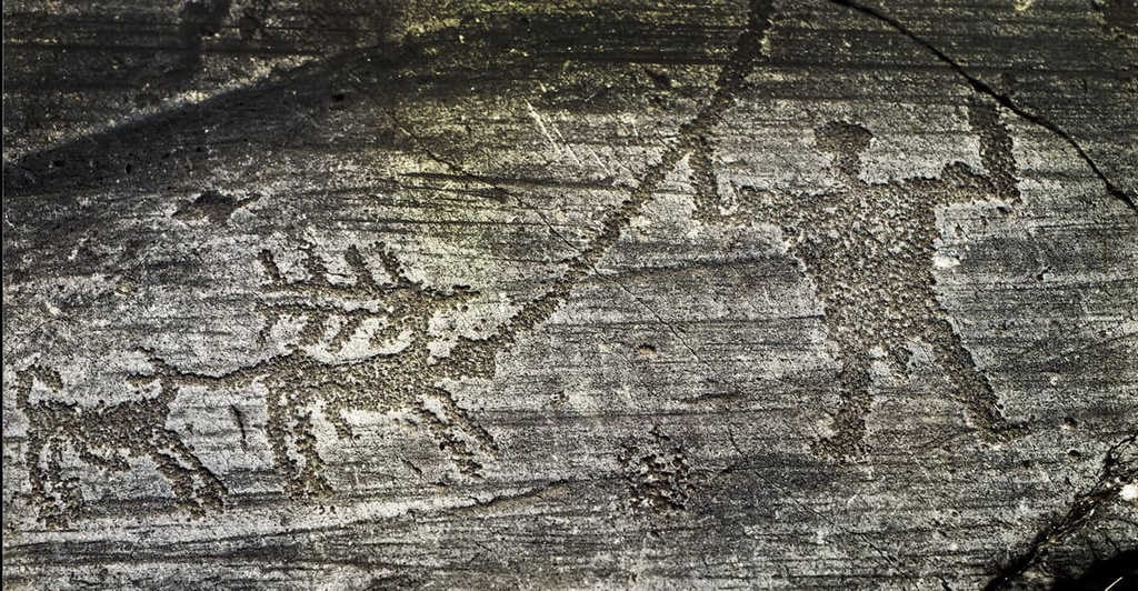 Rock Drawings in Valcamonica, Italy