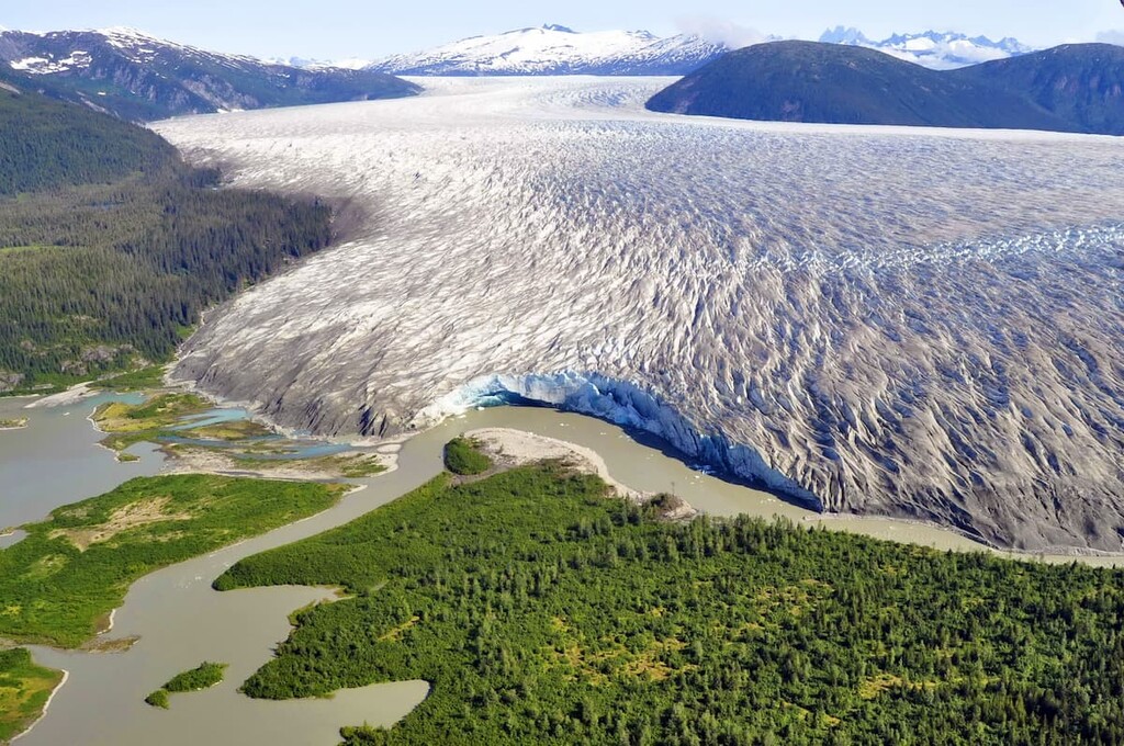 Aerial View of Taku Glacier, Alaska