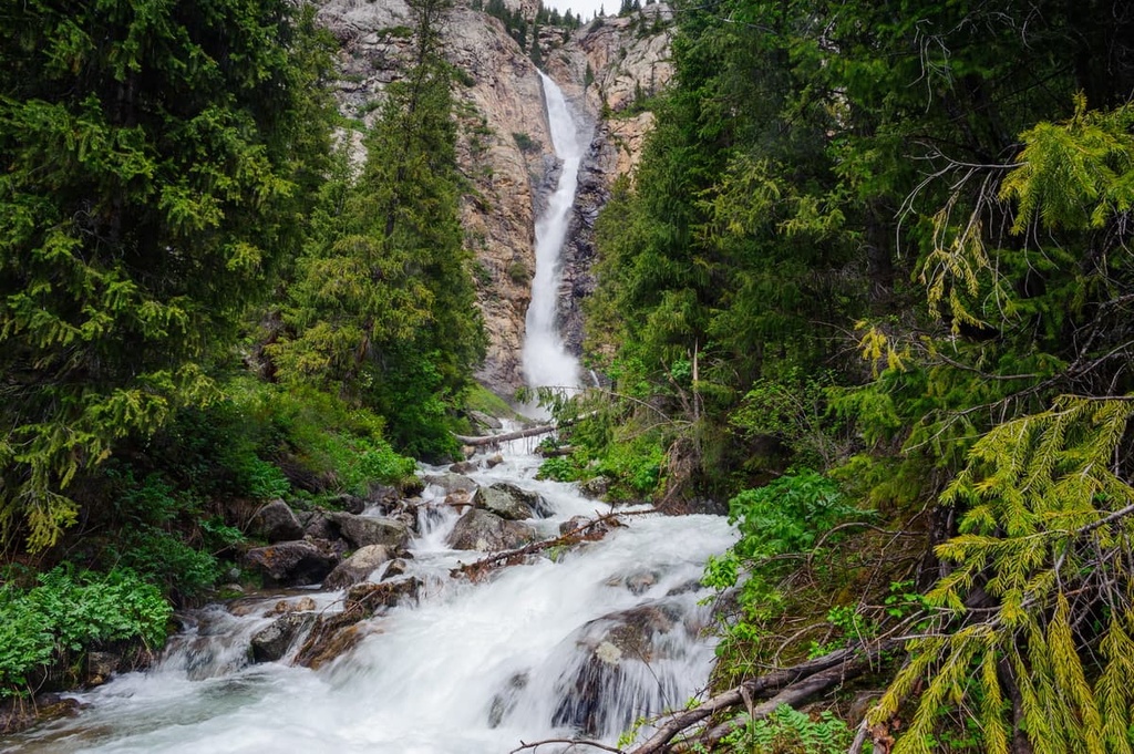 Burkhan Bulak Waterfall, Kazakhstan