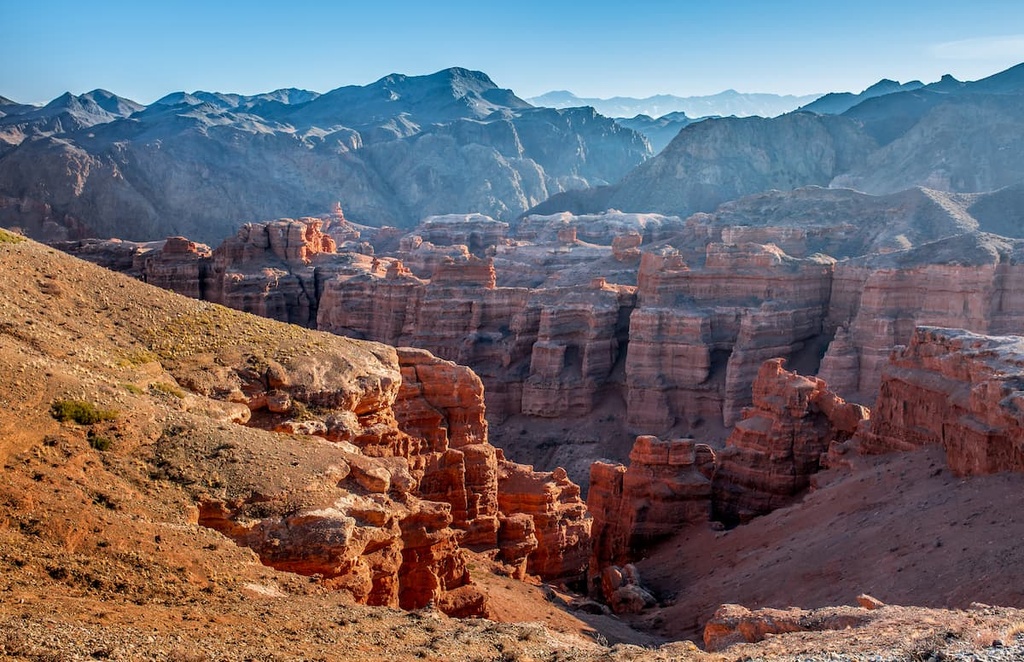 Charyn Canyon in South East Kazakhstan , Kazakhstan