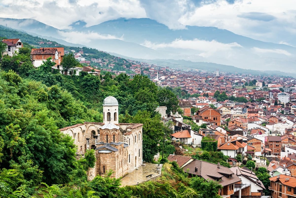 Ruins of Church of Holy Saviour in Prizren city, Republic of Kosovo