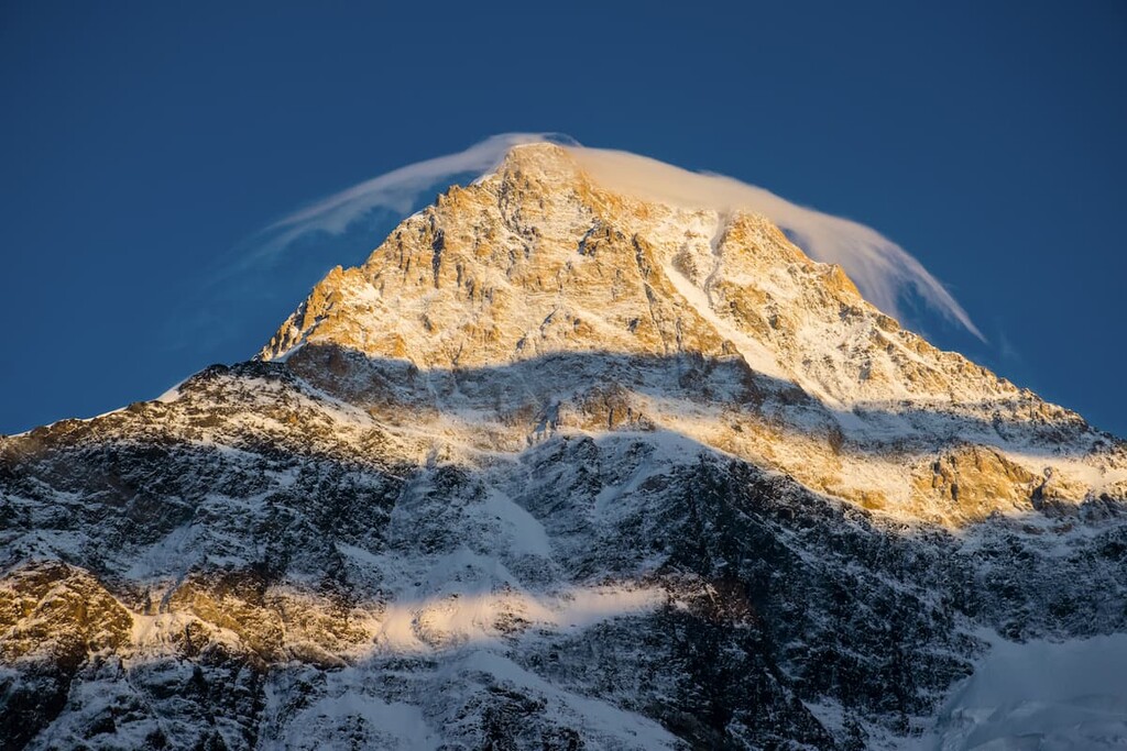 Khan-Tengri Peak at sunset, Kyrgyzstan