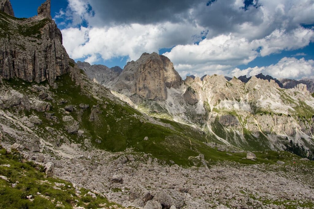 Rosengarten group, Latemar, Dolomites, Italy