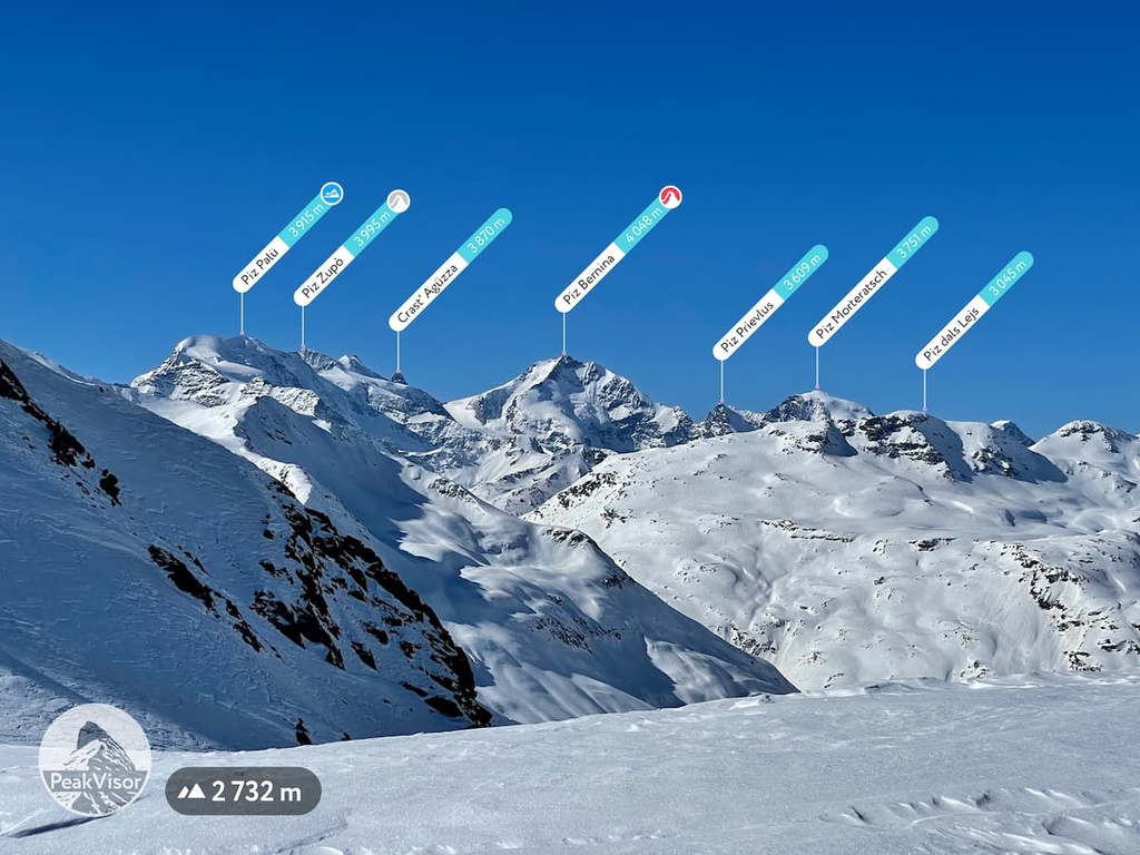 Piz Bernina, Western Rhaetian Alps