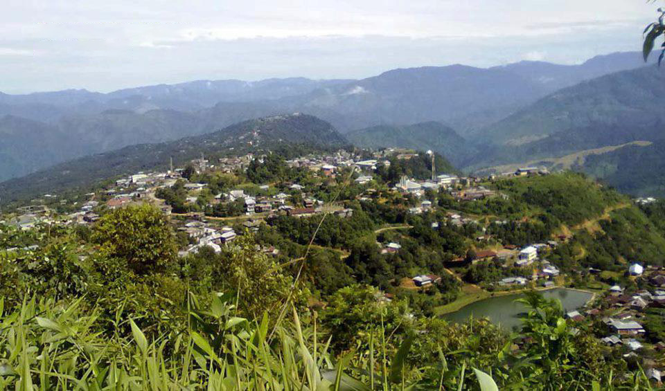 The hill station of Tamenglong. Manipur Mountains