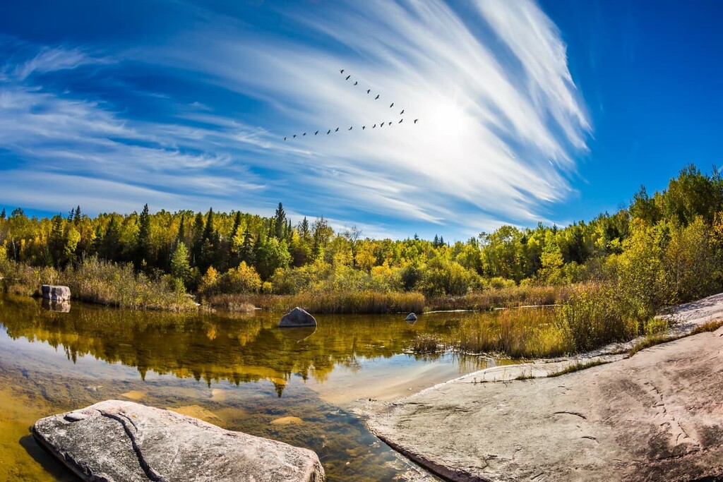 Winnipeg River, Manitoba, Canada 