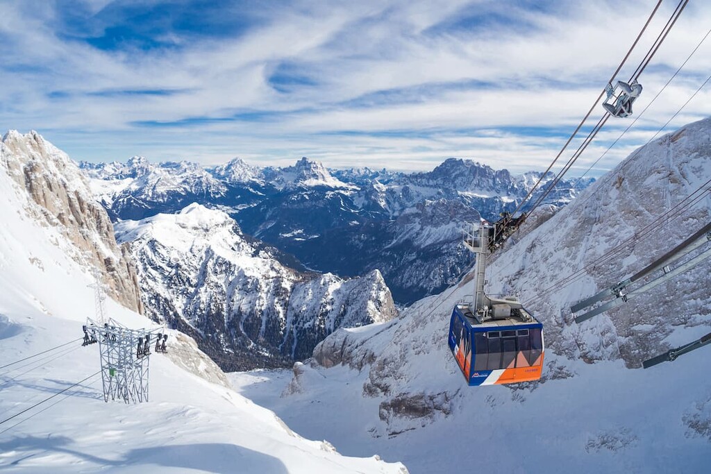 Malga Ciapela — Punta Rocca Cable Car, Marmolada