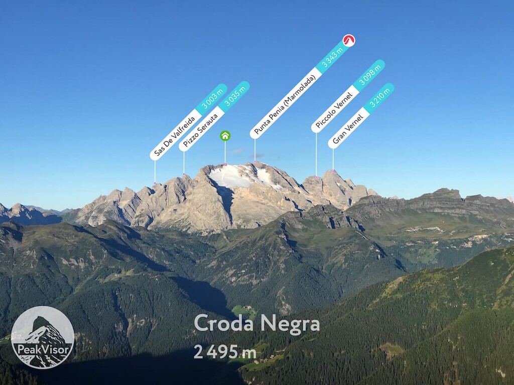 Marmolada Peak, Pizzo Serauta, Gran Vernela, Marmolada