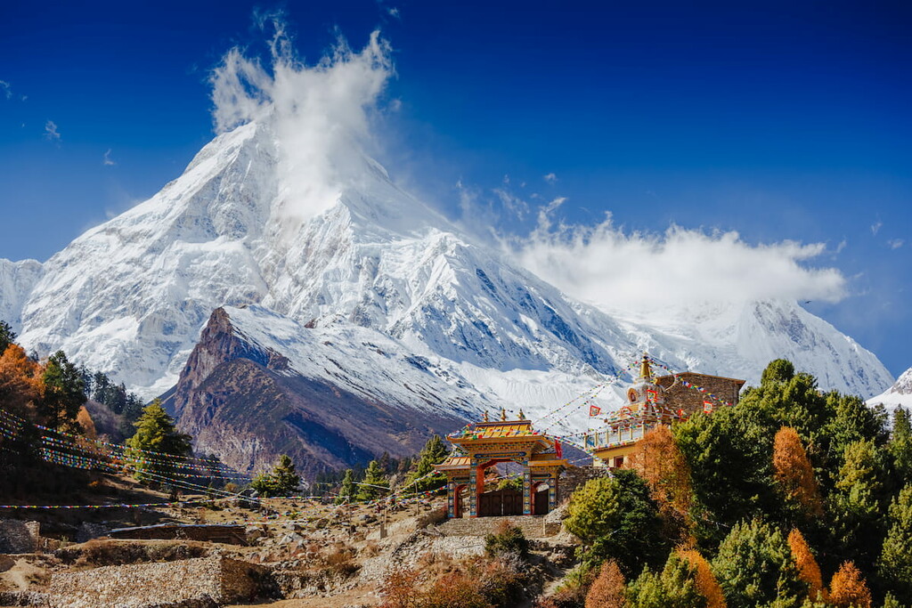 Manaslu mountain, Nepal