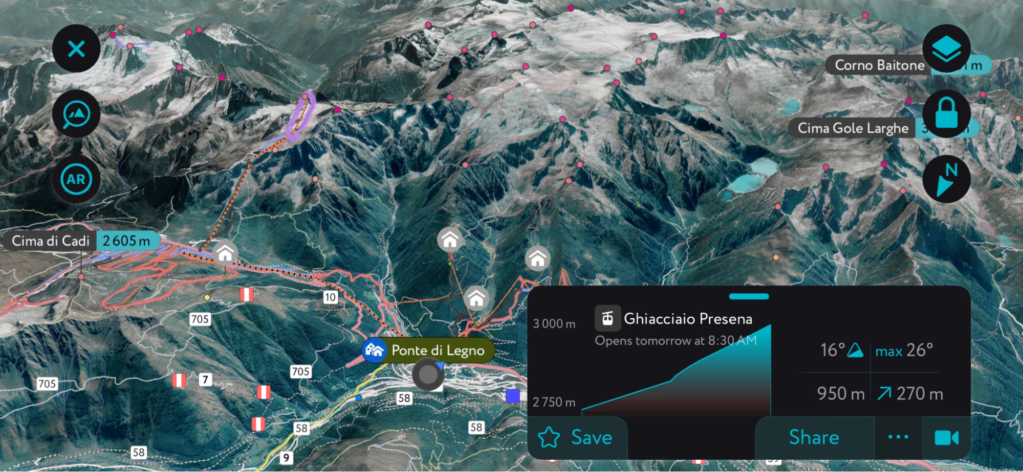 PeakVisor Ortler Alps