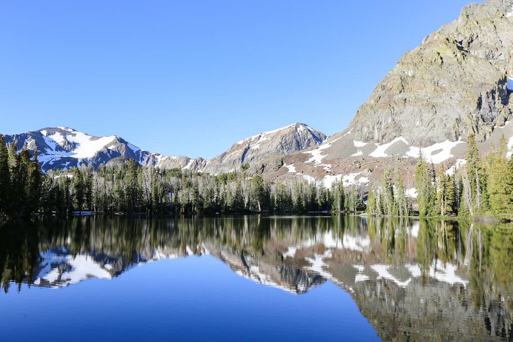 Lake, Pioneer mountains near Sun Valley, Idaho
