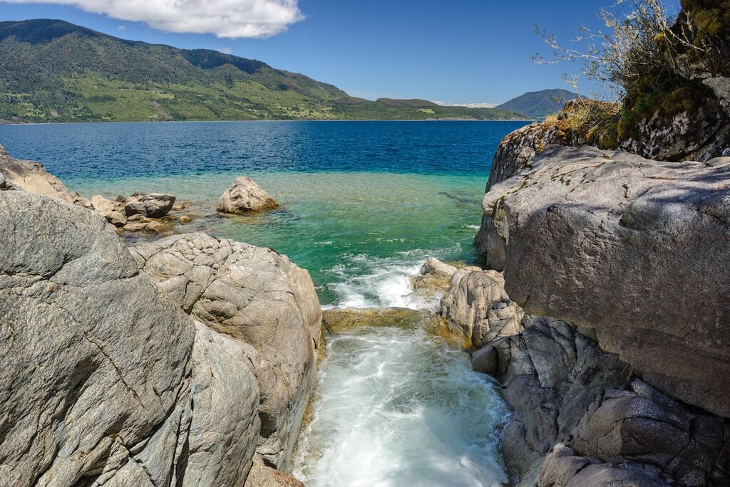 Rinihue lake, Region de Los Rios, Chile