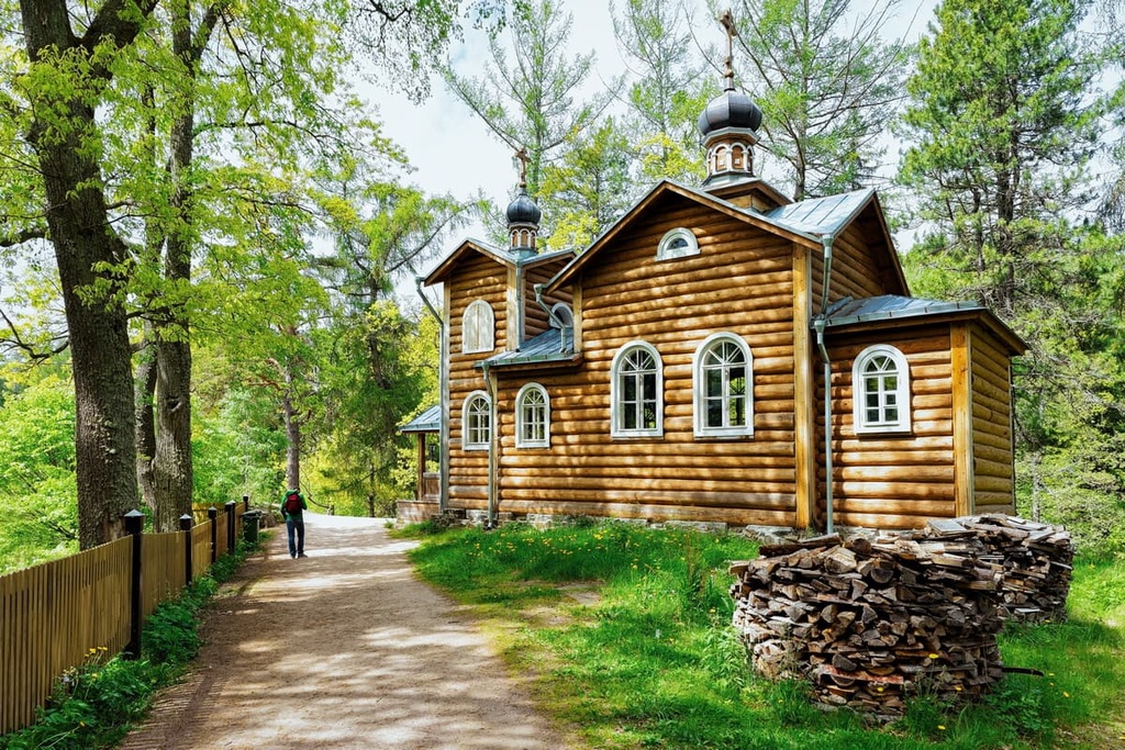 Church on Valaam island on Ladoga Lake in Karelia, Republic of Karelia, Russia