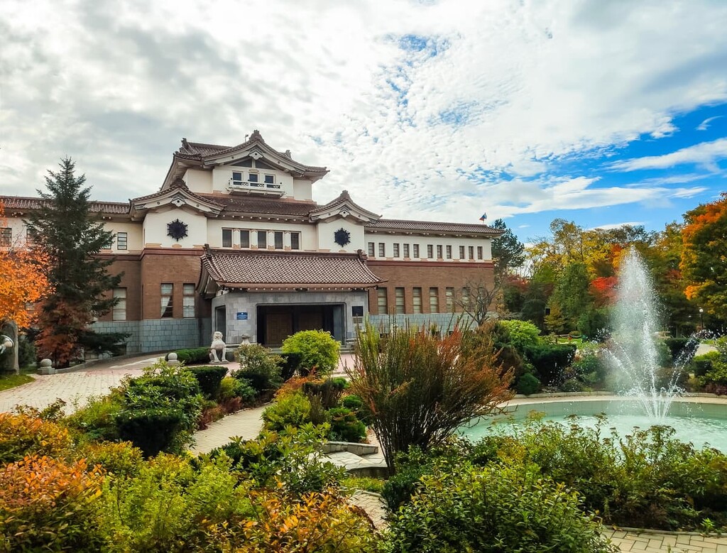 Sakhalin History Museum building in Japanese style, Yuzhno-Sakhalinsk, Sakhalin Region, Russia