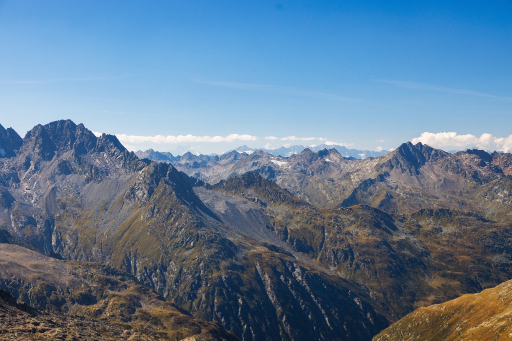 The Adula Alps are composed of a mixture of sedimentary and metamorphic rocks. Adula Alps
