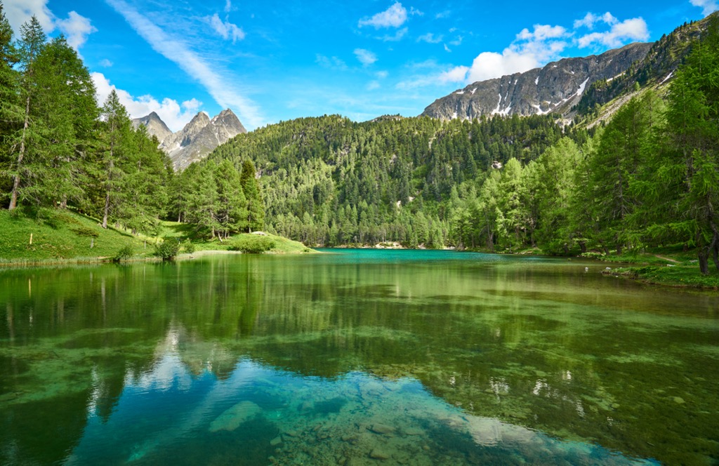 The landscape surrounding the Palpuognasee (Lai da Palpuogna). Albula Alps